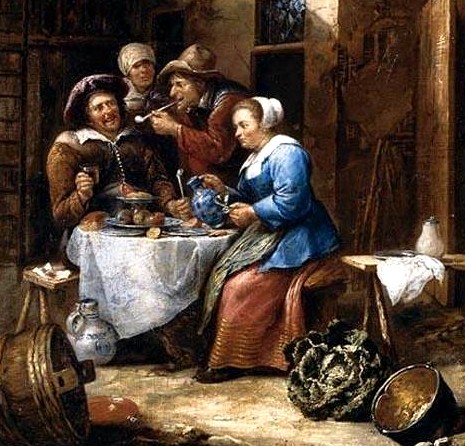 Peasants Eating and Drinking